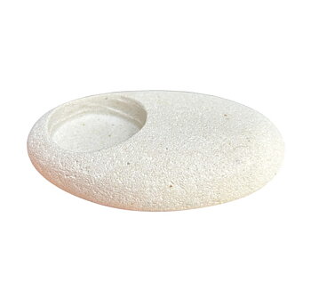 Stone candle holder 12 cm