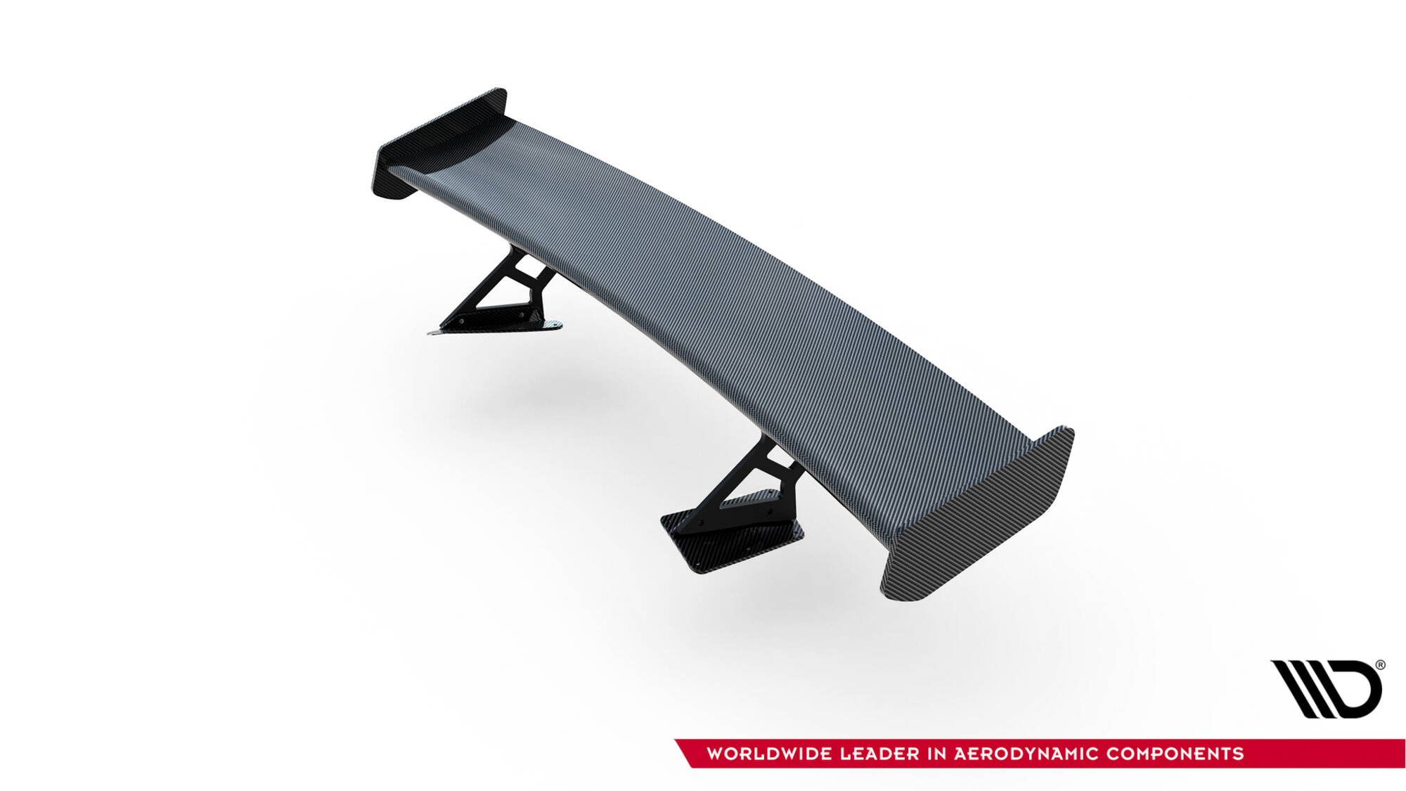 Maxton - Carbon Spoiler With Internal Brackets Uprights + LED Chevrolet Corvette Stingray / Grand Sport C7 - 10