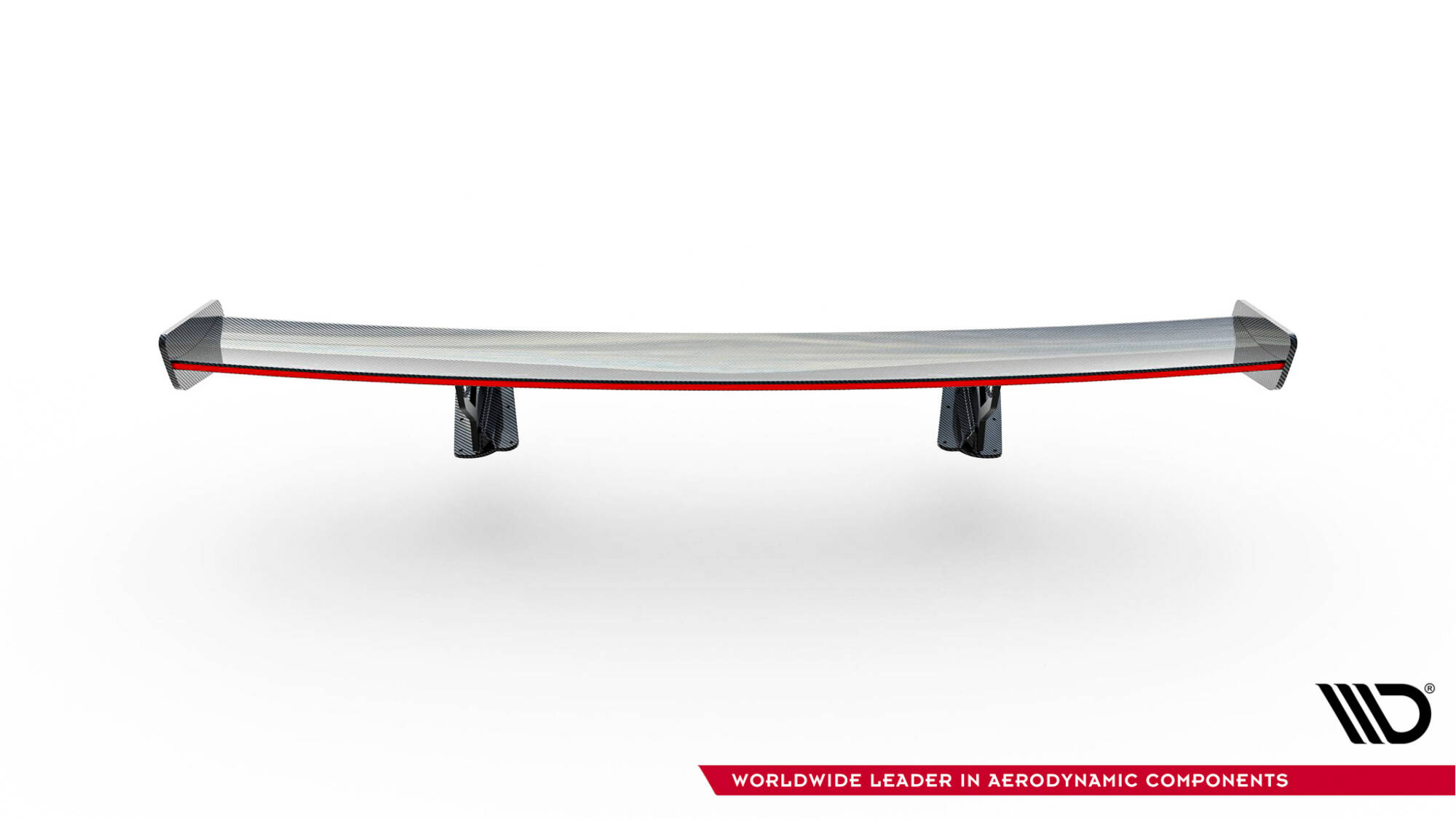 Maxton - Carbon Spoiler With Internal Brackets Uprights + LED Chevrolet Corvette Stingray / Grand Sport C7 - 9