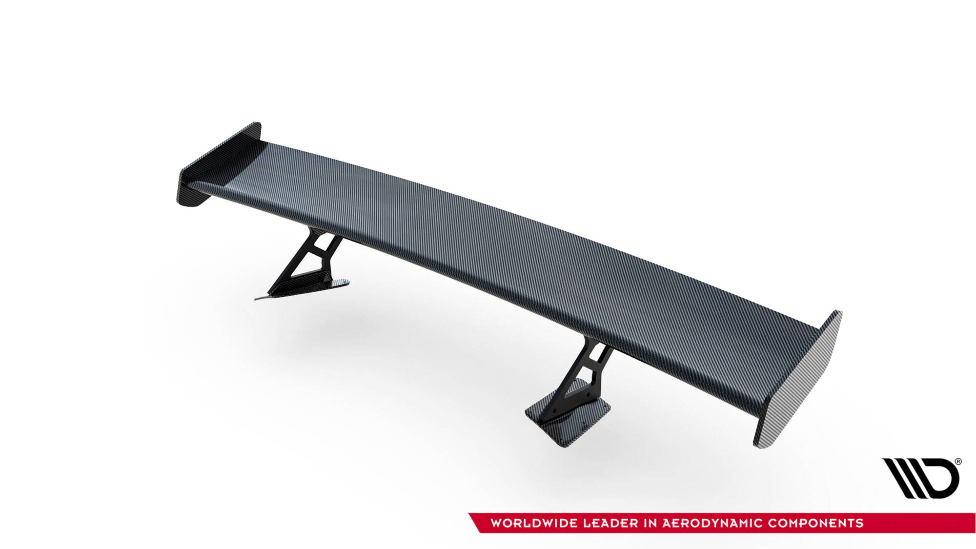 Maxton - Carbon Spoiler With Internal Brackets Uprights + LED Chevrolet Corvette Stingray / Grand Sport C7 - 5