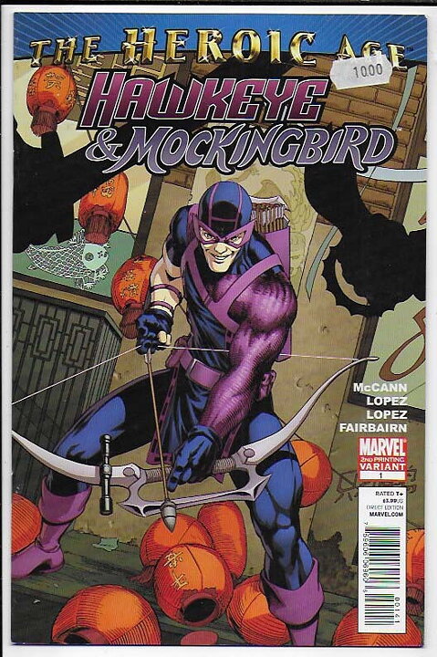 Hawkeye & Mockingbird # 1 2nd Printing Variant NM- Prislapp 1st Issue