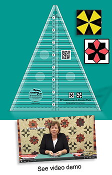 Creative Grids - Kaleidoscope or Dresden Plate Triangle by Penny Haren 