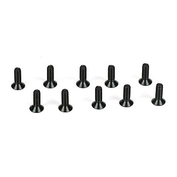 TLR Flathead Screws, M2 x 6mm (10)