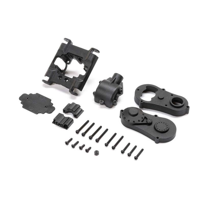 LOSI Center Gear Box Housing Set with Covers: Mini LMT