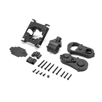 LOSI Center Gear Box Housing Set with Covers: Mini LMT
