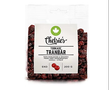 Torkade Tranbär 200 g x8, EKO