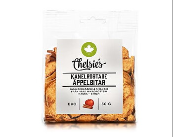 Kanelrostade äppelbitar 50 g x8, EKO