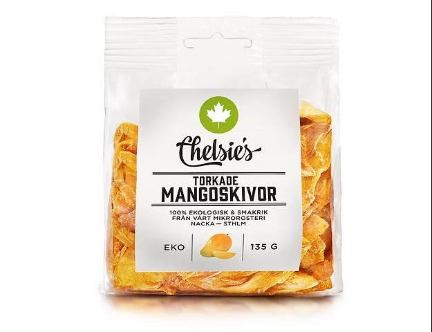 Torkade Mangoskivor 135 g x8, EKO