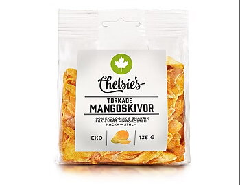 Torkade Mangoskivor 135 g x8, EKO