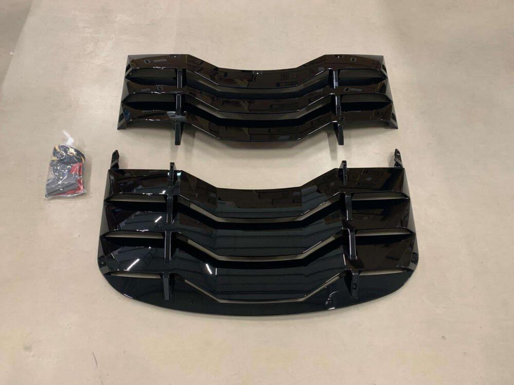 Bakrute Louvers - Gloss Black (MUSTANG 24-25 Fastback) - 7