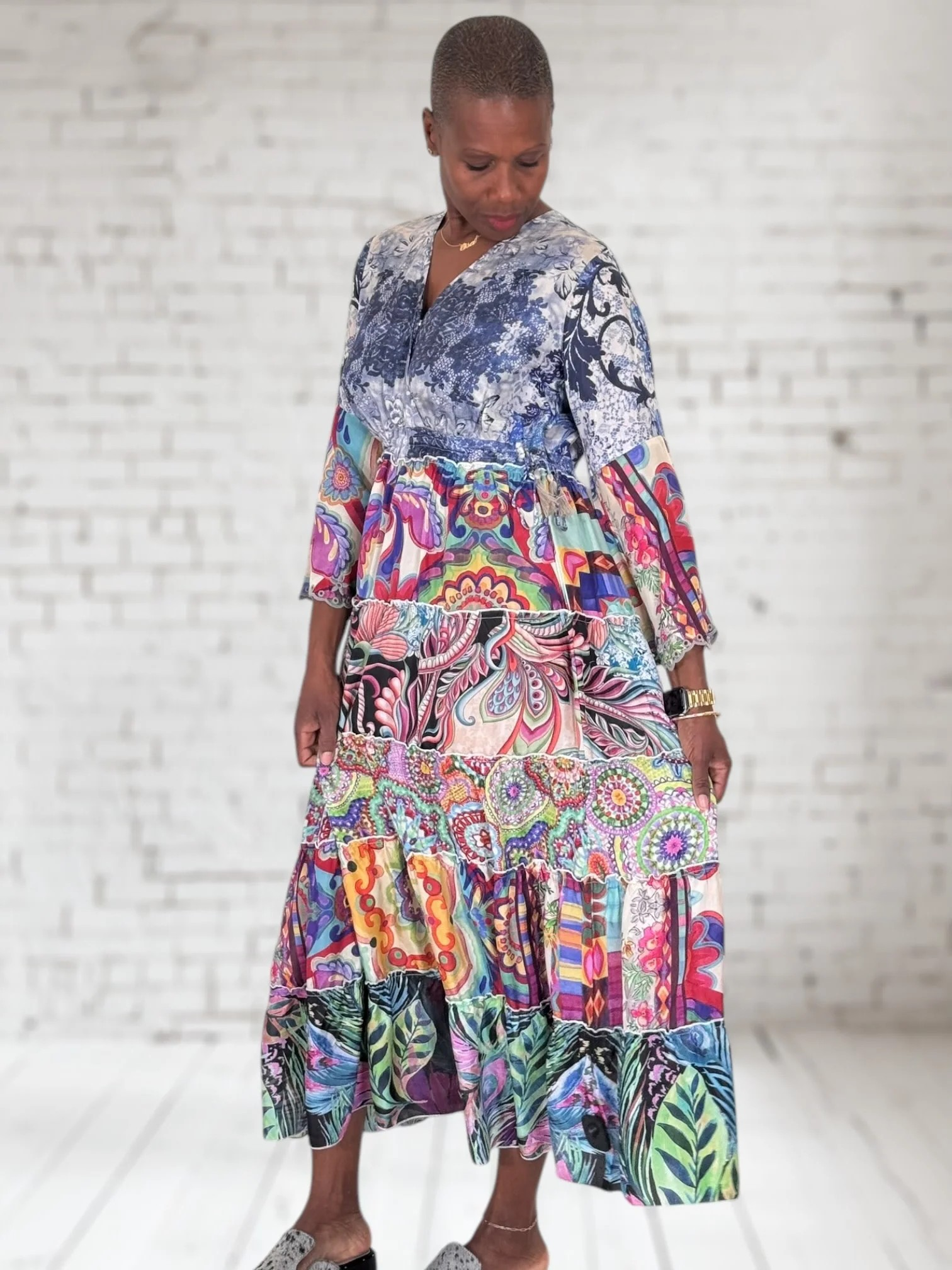 Dibble Tiered Dress - Johnny Was