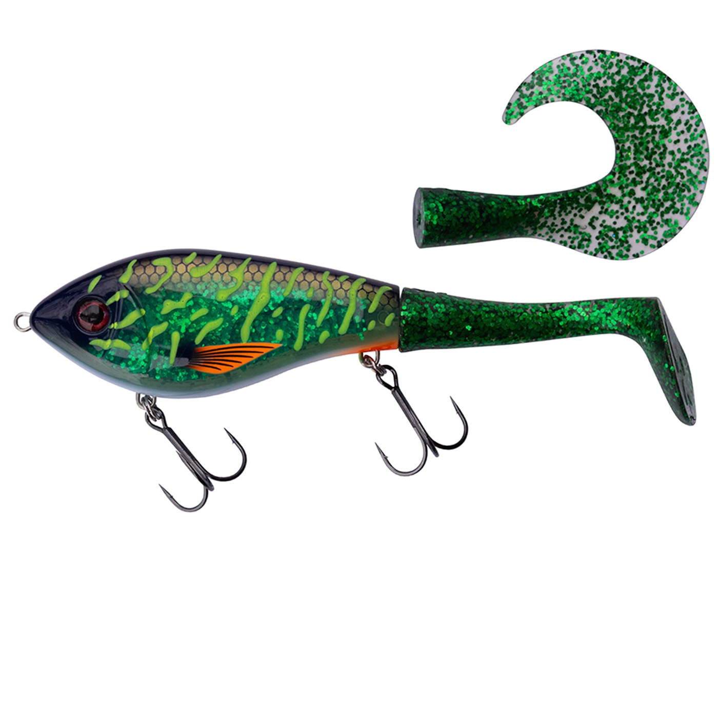 Westin swim tail is a hybrid bait from westin for pike fishing, suspending