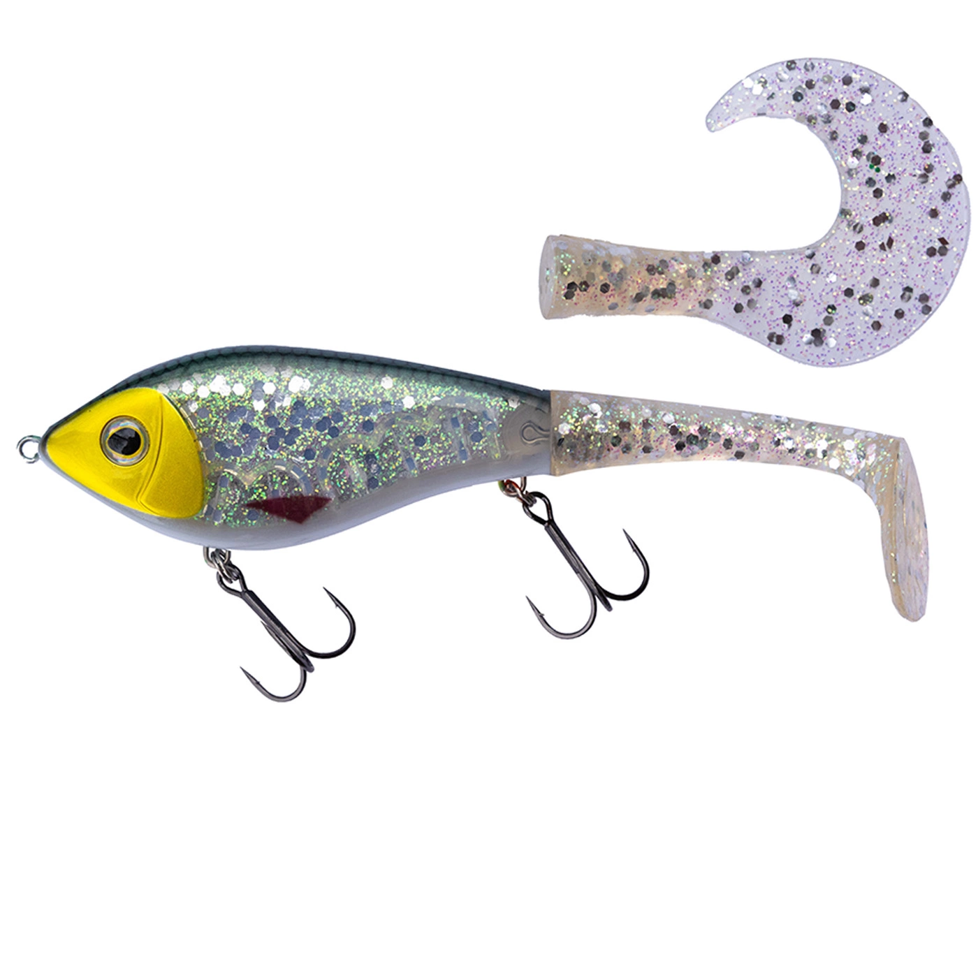 Westin swim tail is a hybrid bait from westin for pike fishing, suspending