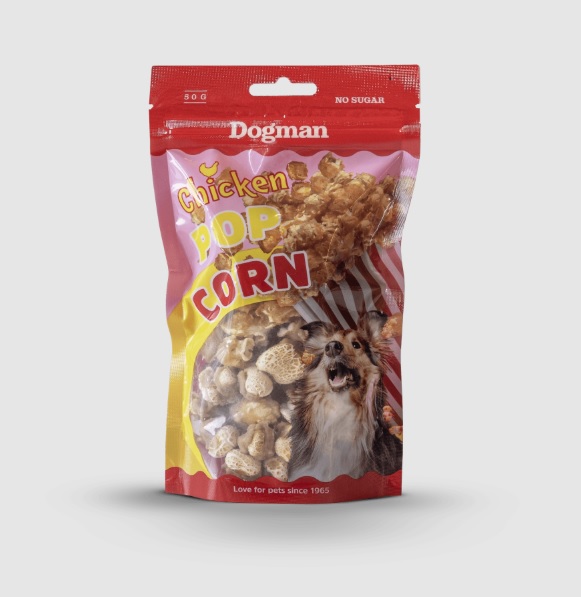 Dogman Popcorn med Kyckling 50g