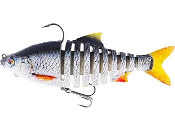 Westin's ricky the roach multi jointed swimbait is ready to fish, pre-rigged with hook and weight