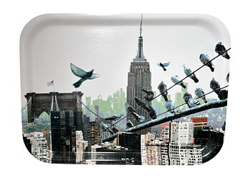 Bricka 27x20 cm New York No.01 - Kristin Erséus