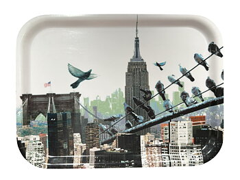 Bricka 27x20 cm New York No.01 - Kristin Erséus