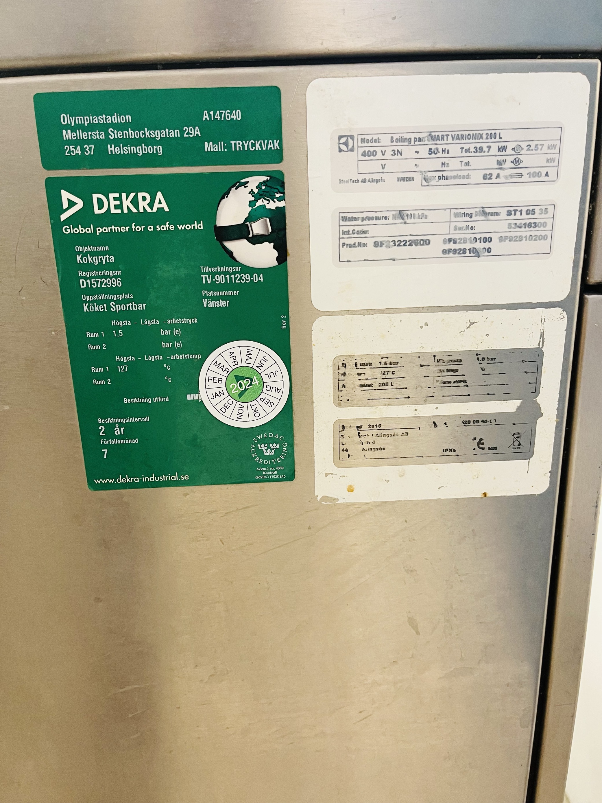 Kokgryta 200Liter - Electrolux  - 6