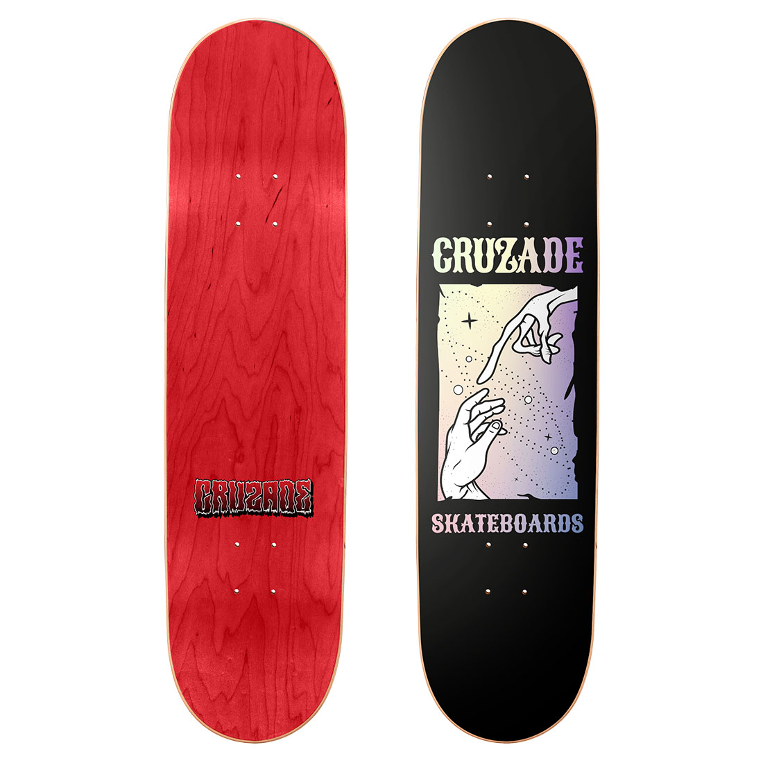 Cruzade Skateboard - Origin Holographic 8.25