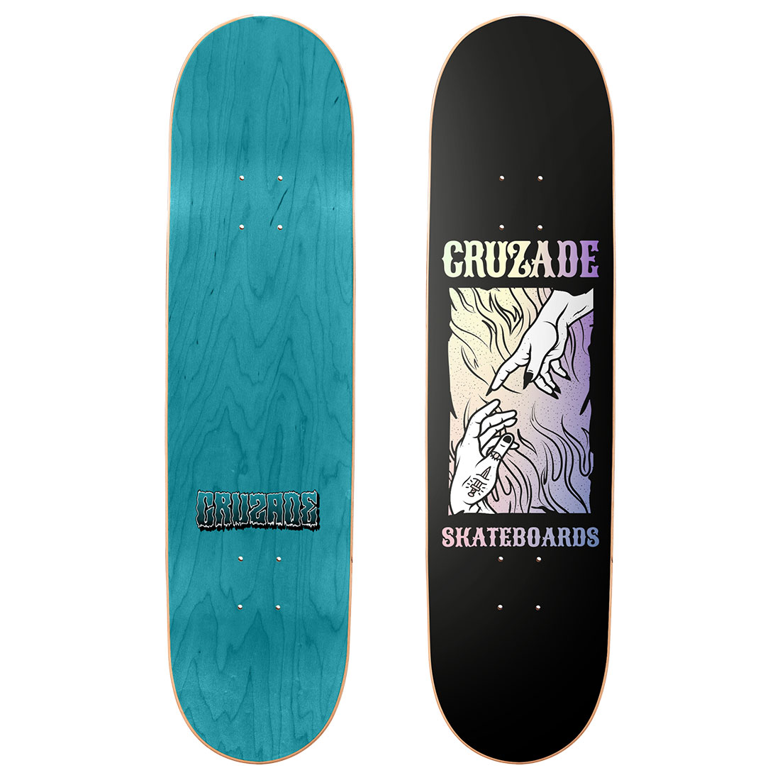 Cruzade Skateboard - Origin Holographic 8.5