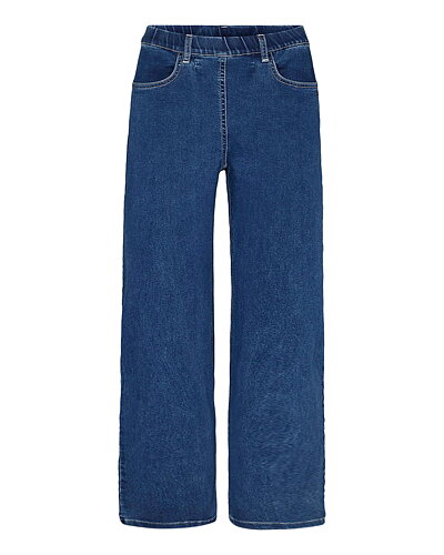 Mirakelbyxa Donna loose cropped denimblå