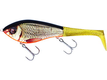 Westin Swim Tail is a hybrid bait for pike fishing, half hard plastic and half rubber tail