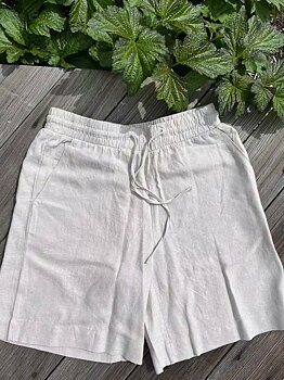 FREE/QUENT Lava Linen Shorts Moonbeam Mel.