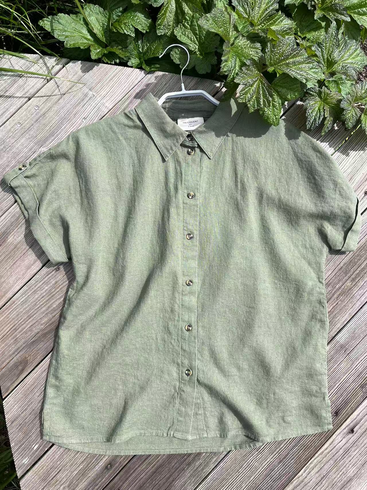 FREE/QUENT Lava Short Sleeved Shirt Green