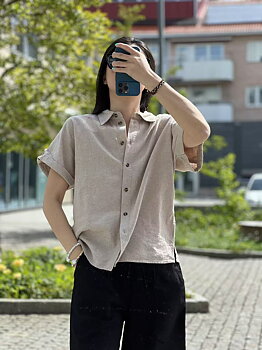 FREE/QUENT Lava Short Sleeved Shirt Sand Mel.