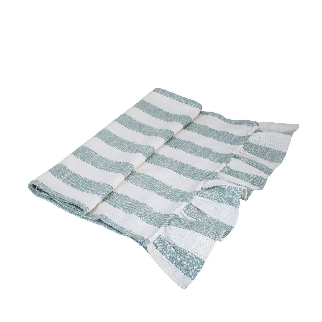 Löpare Ida Bredrandig 50x150 - Grön/Vit