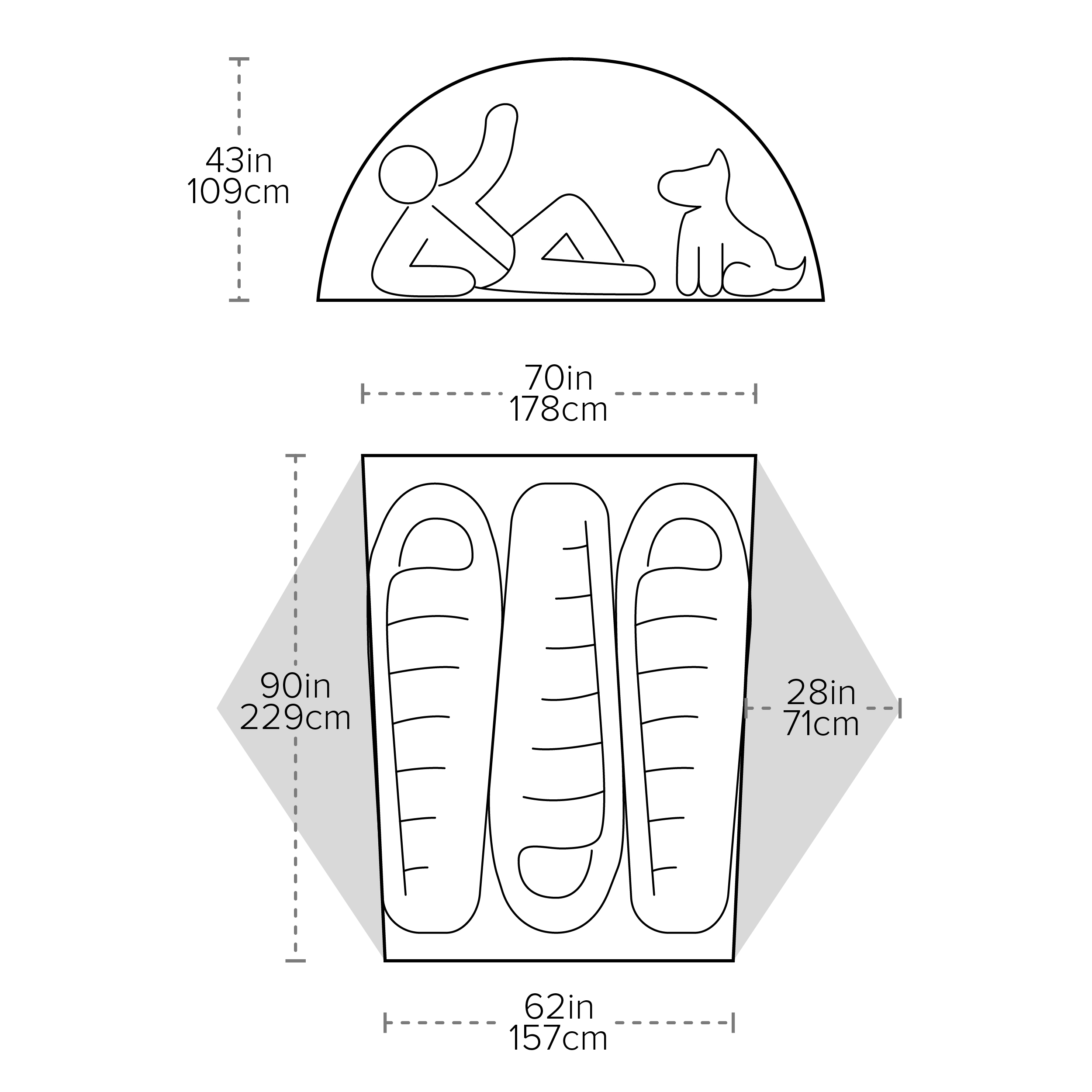 Big Agnes Copper Spur UL 3 HyperBead  - 3