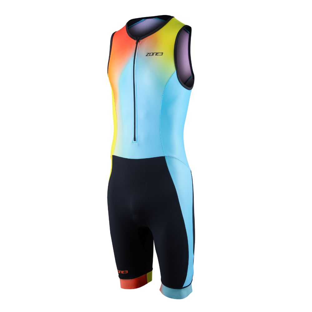 Zone3 Men's ACTIVATE+ TRISUIT SLEEVLESS NEON/BLACK  - 2