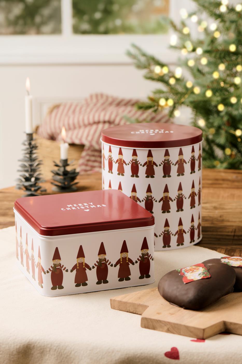 Blikdåse IB Laursen Santa Claus Round - 2