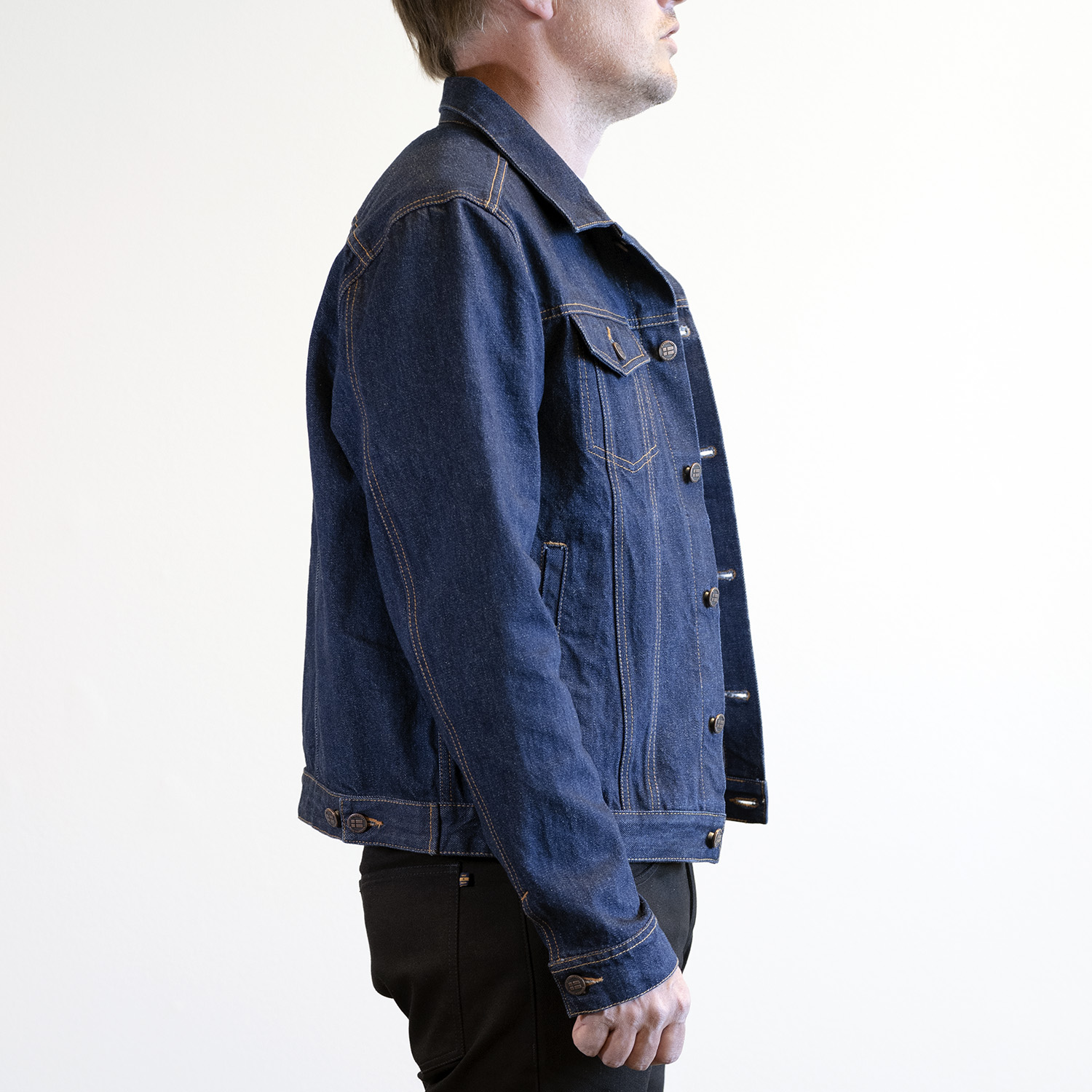 Jeansjacke dunkelblau - 5
