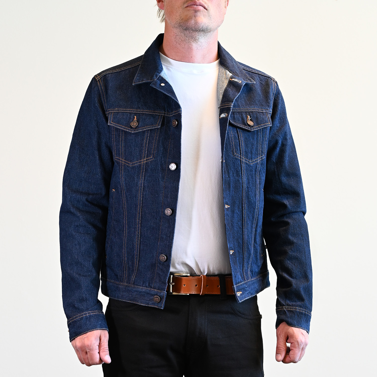 Jeansjacke dunkelblau - 3