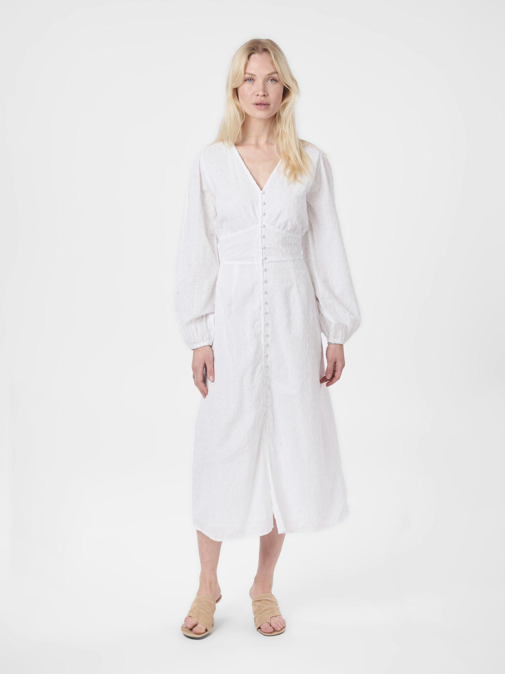 Alto Embroidery Dress White - 3