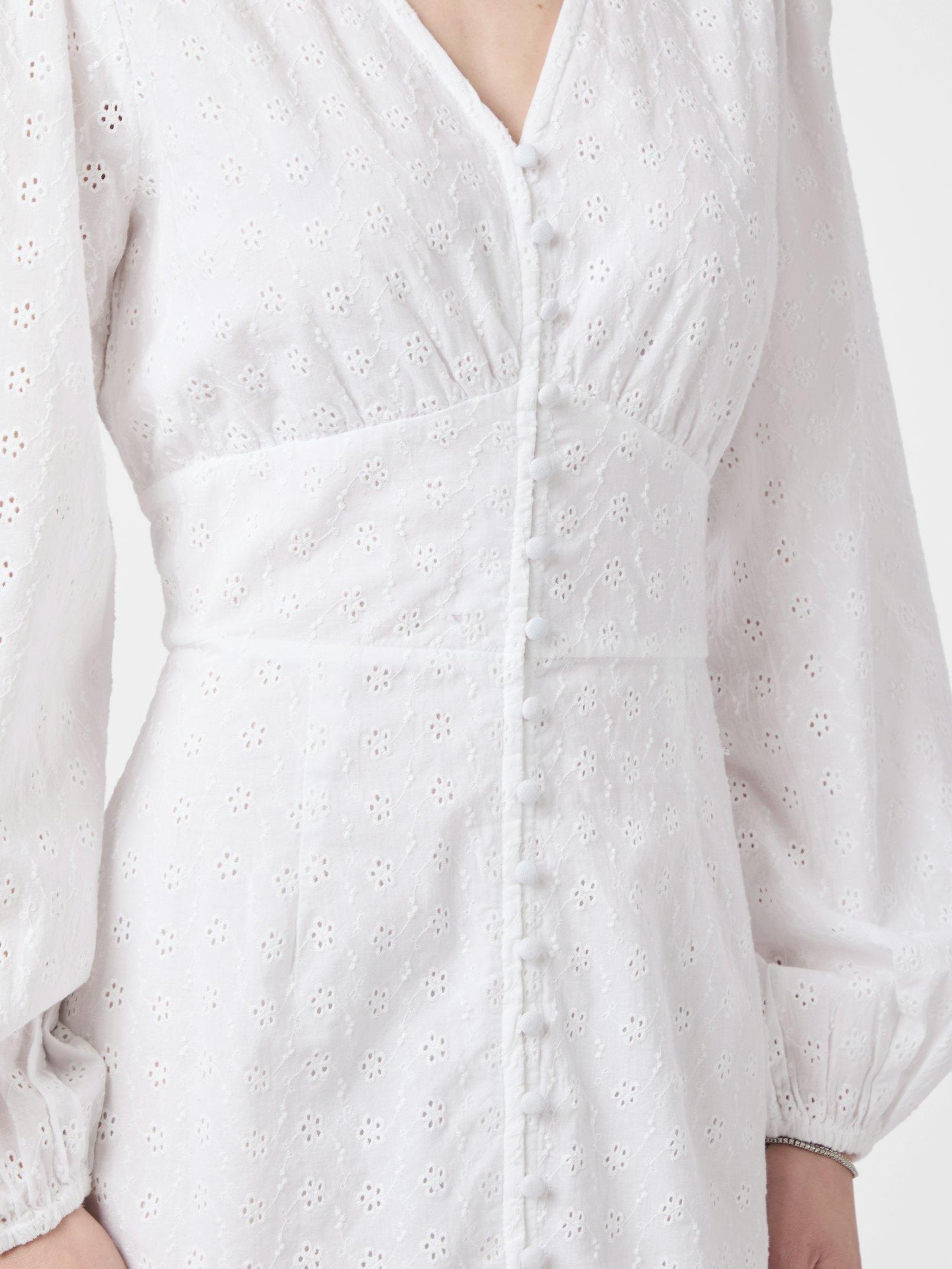 Alto Embroidery Dress White - 5