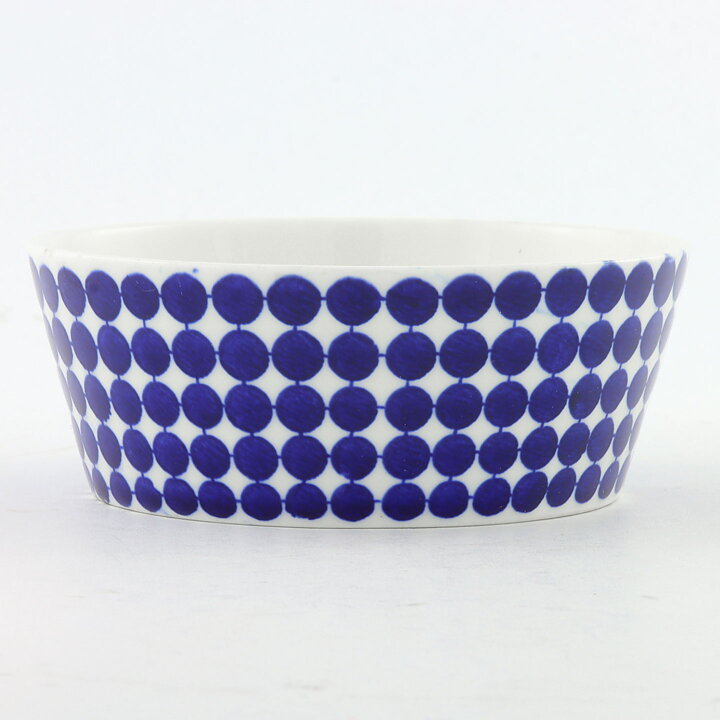  Stig Lindberg (Adam & Eva 1959) Adam Sugar Bowl with Blue Dot Pattern 9 cm (2)