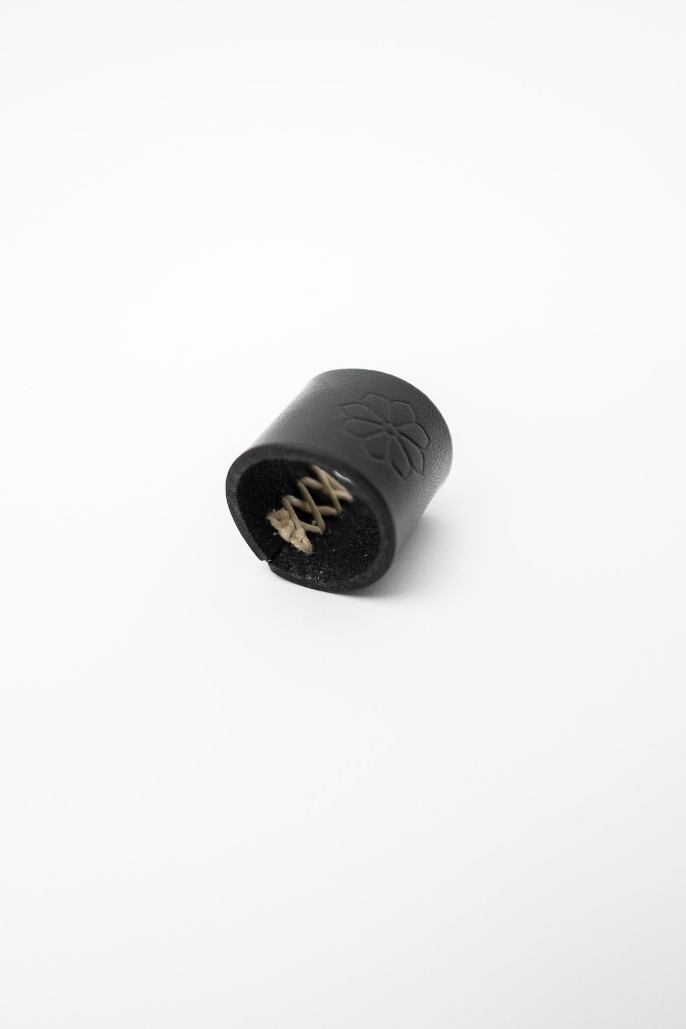 Kobashi Studio - Leather Bandana Ring Black - 10