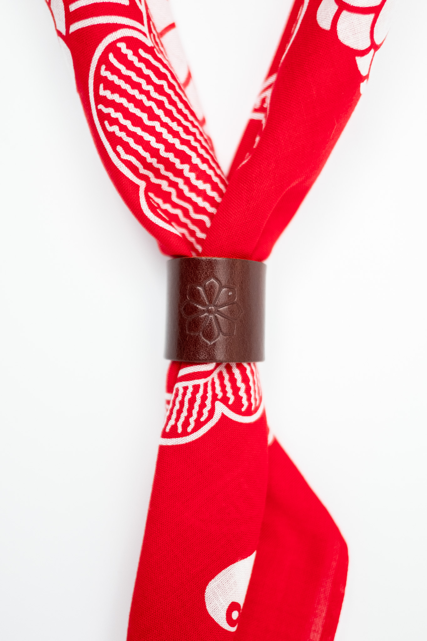 Kobashi Studio - Leather Bandana Ring Brown