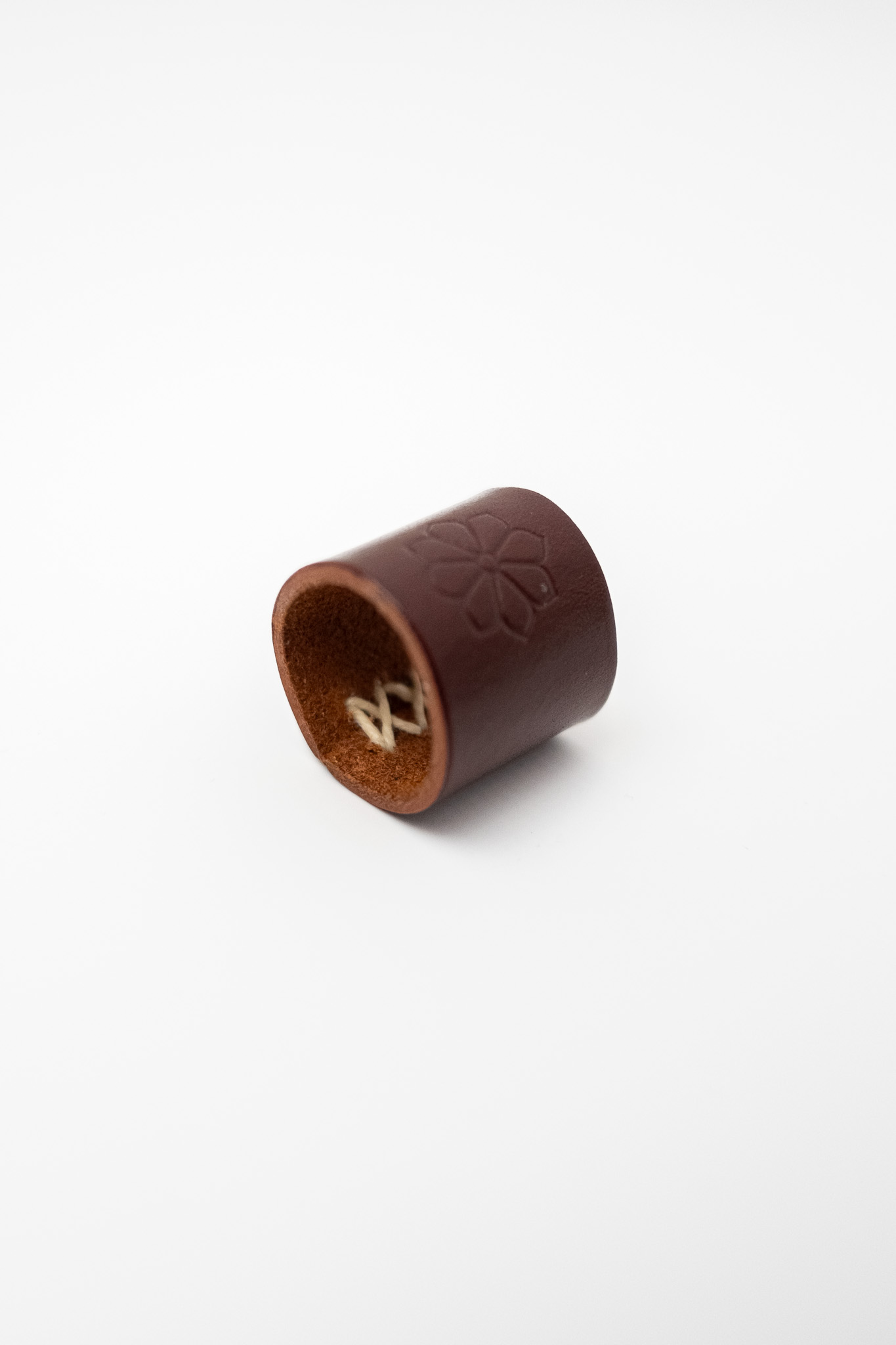 Kobashi Studio - Leather Bandana Ring Brown - 4
