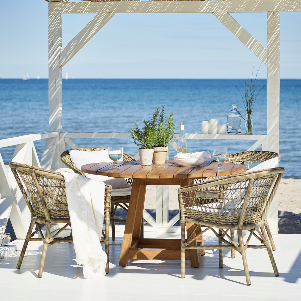 George Teak Bord Ø 120 cm - Utomhus - Sika-Design - 5