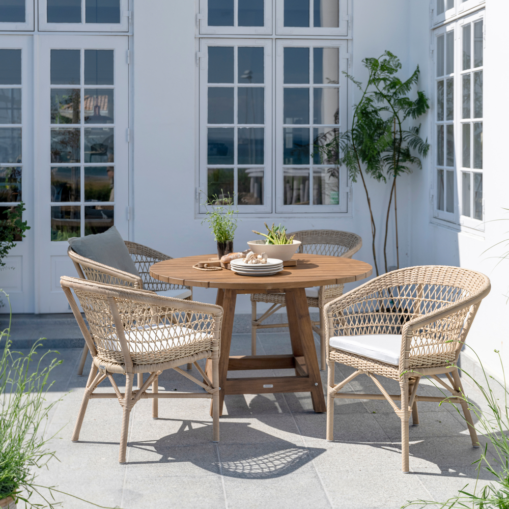 George Teak Bord Ø 120 cm - Utomhus - Sika-Design - 6