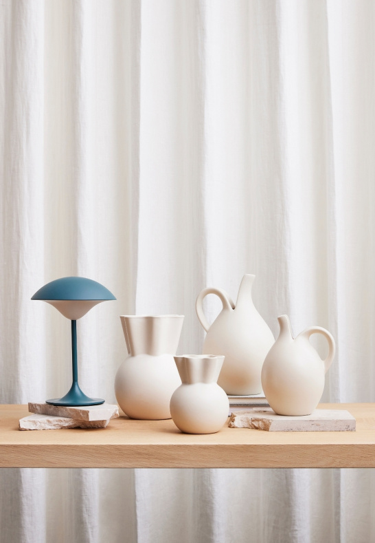 Vase Eva Stoer Nielsen Sweeping Top 14 cm White - 4