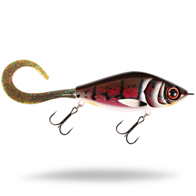Strike pro trueglide guppie är ett glidebait som väger 120gram, kastar långt och fångar mycket och stor gädda