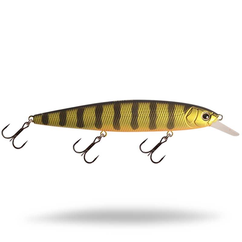 strike pro bold 11cm is a twitch / jerk bait for perch fishing but works just as well for most other predators