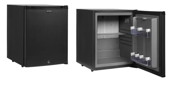 Minibar svart i olika storlekar med grå eller vit insida  finns även med glasdörr. - 2