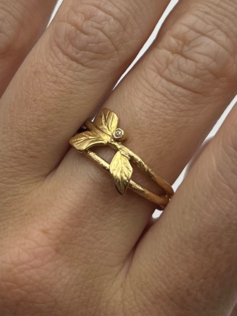 Ring A New Dawn handgjord guld 18 karat - 3
