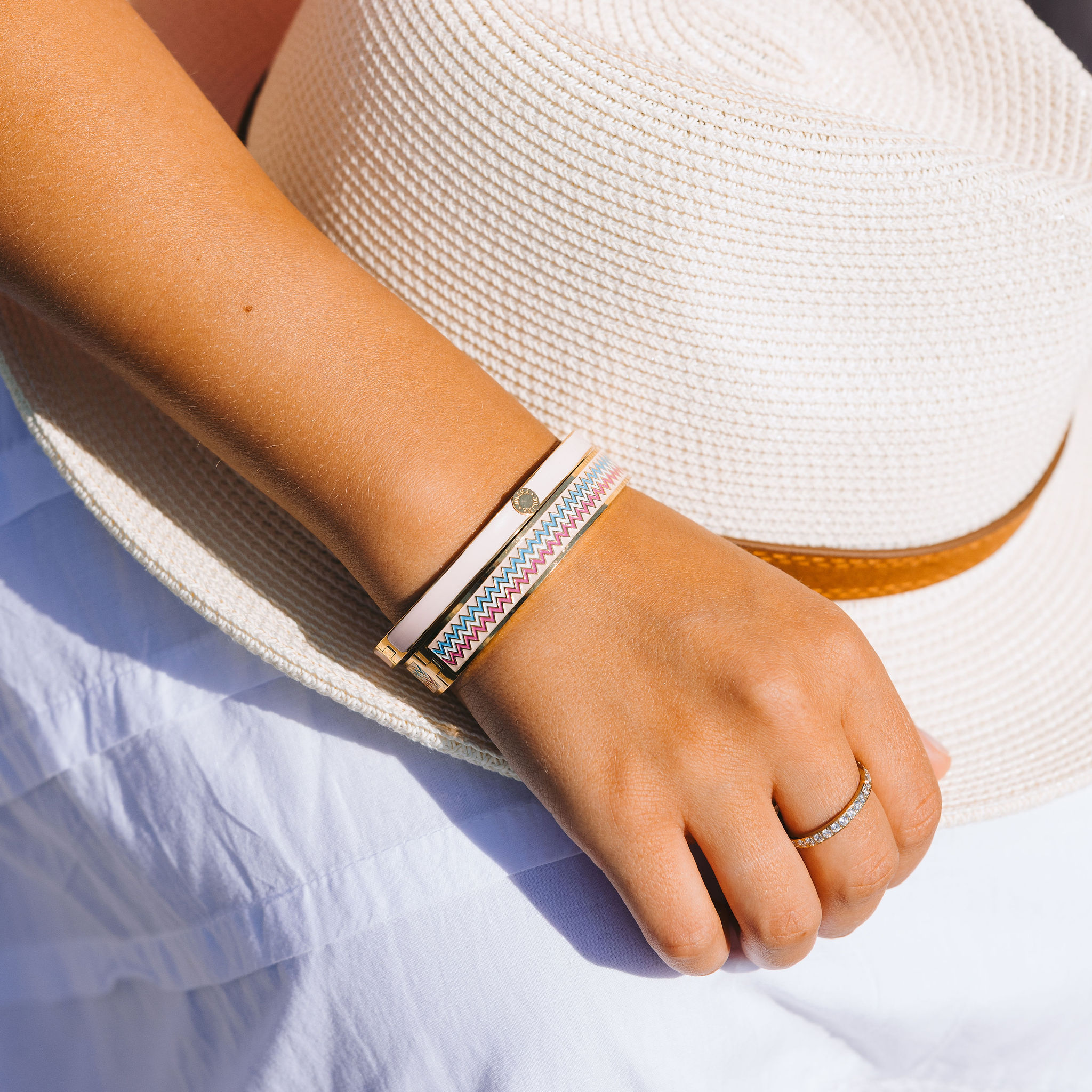 Antibes Bangle , multicolor pink - 3