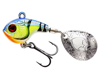 Westin dropbite spin tail jig is an ass spinner from westin that is cranked home or jigged after the bottom